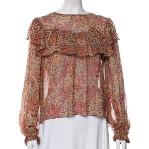 LoveShackFancy Autumn Floral Blouse